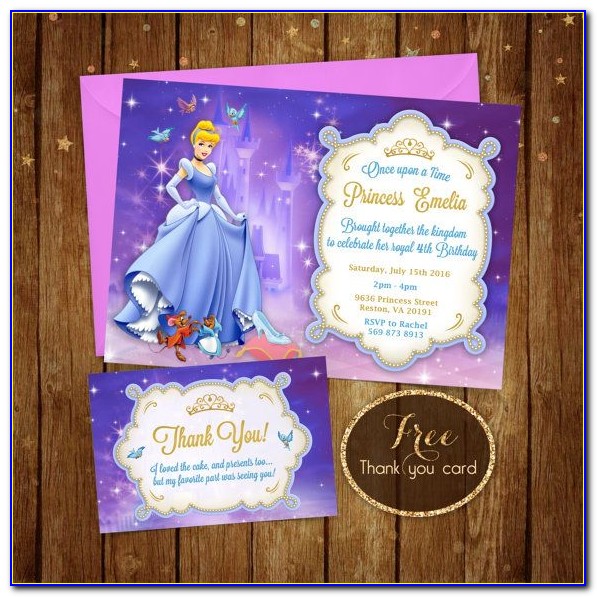 Cinderella Invitation Card Design