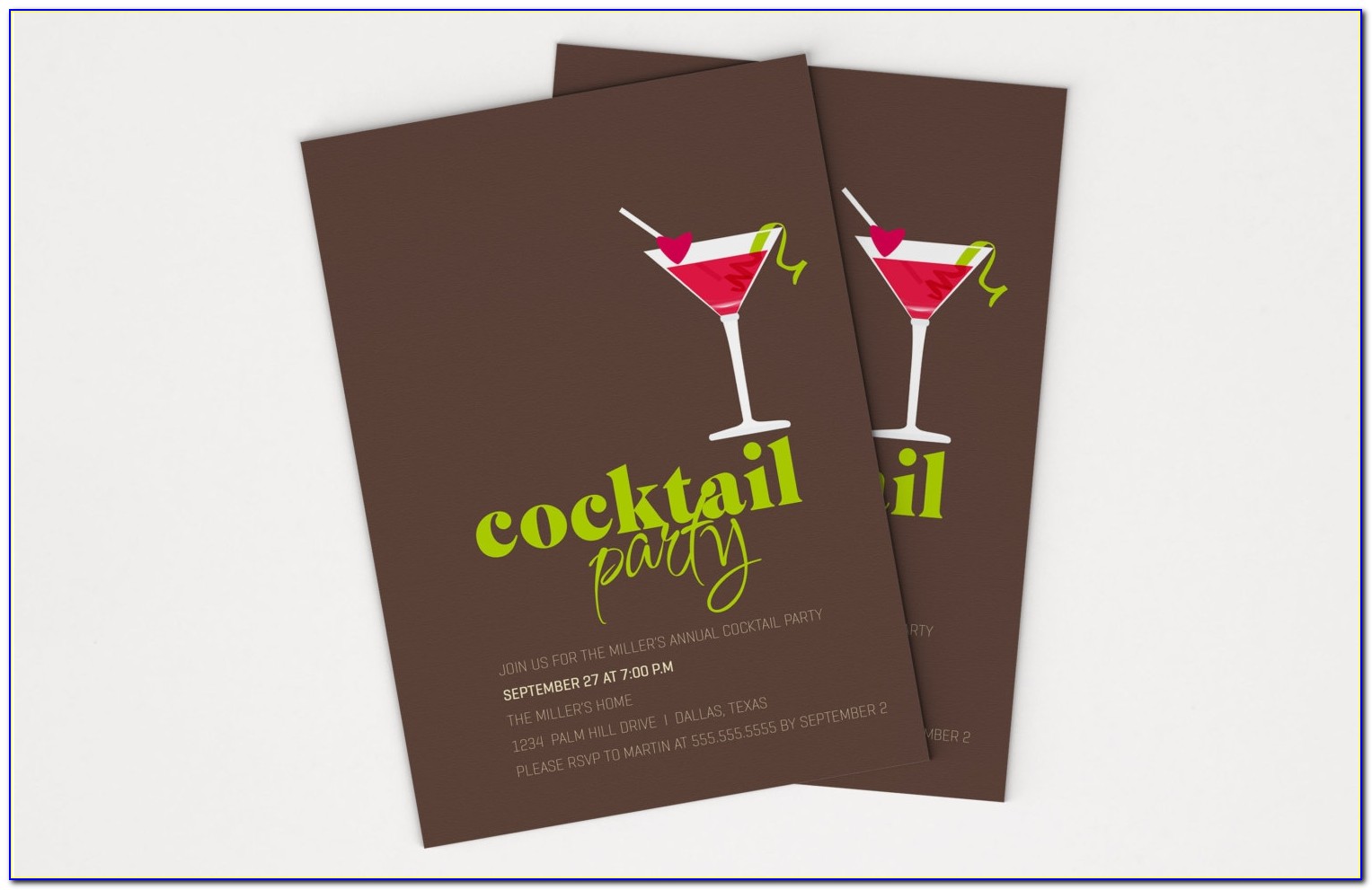 Cocktail Party Invitation Wording