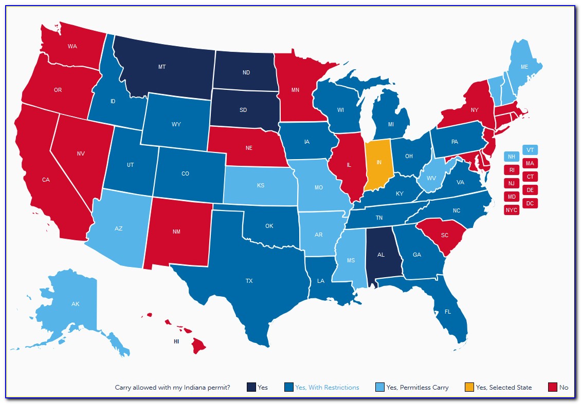 Concealed Carry Reciprocity Map Florida