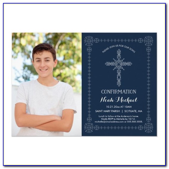 Confirmation Invitations With Photo