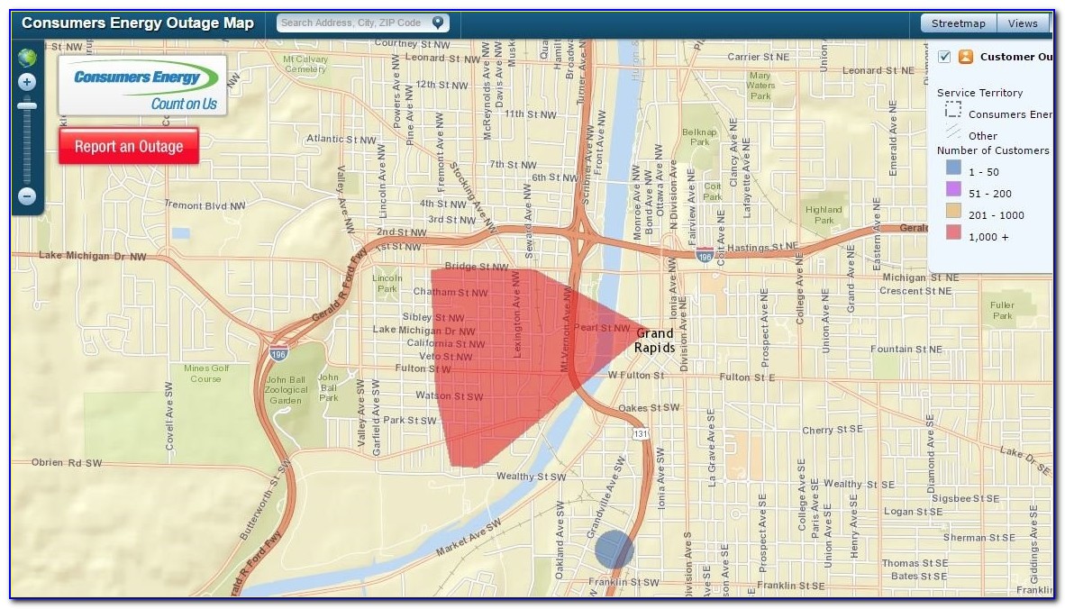 Consumers Energy Outage Map Grand Rapids Mi