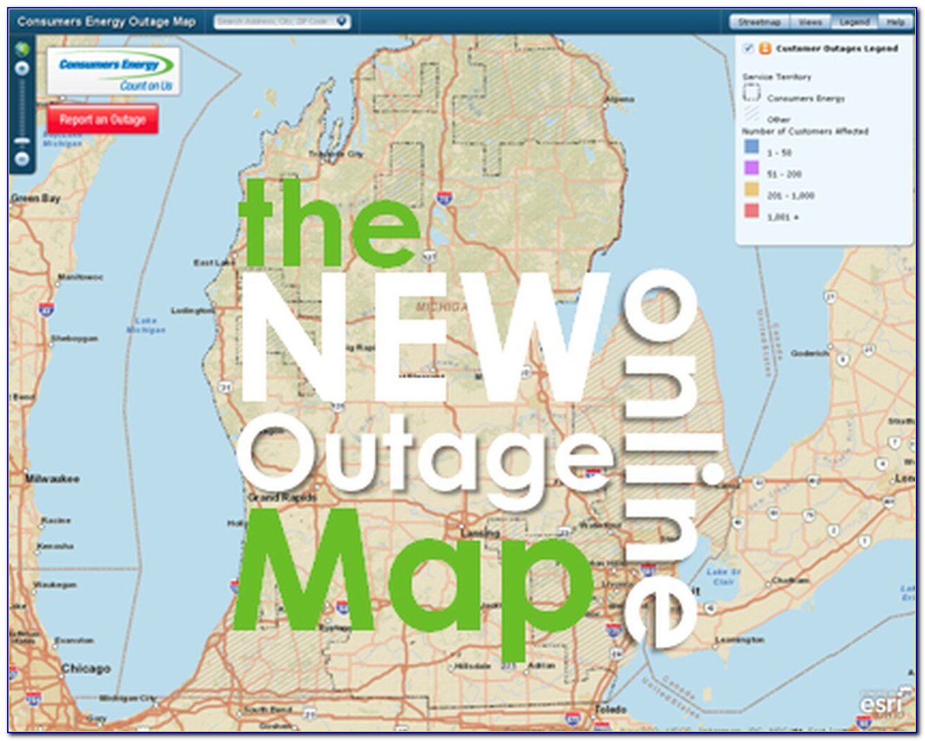 Consumers Energy Power Outage Map Grand Rapids Michigan