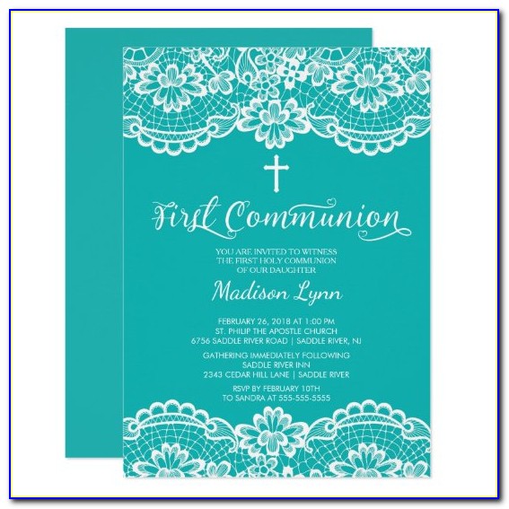 Custom First Communion Invitations