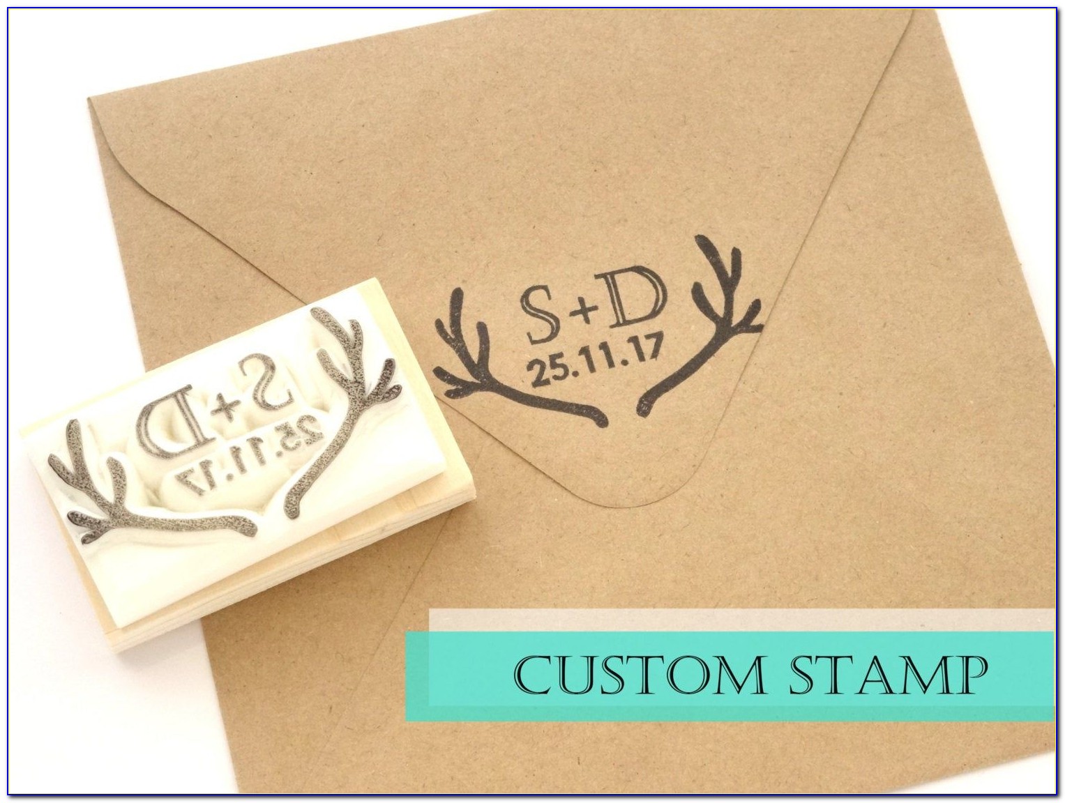 Custom Rubber Stamps For Wedding Invitations