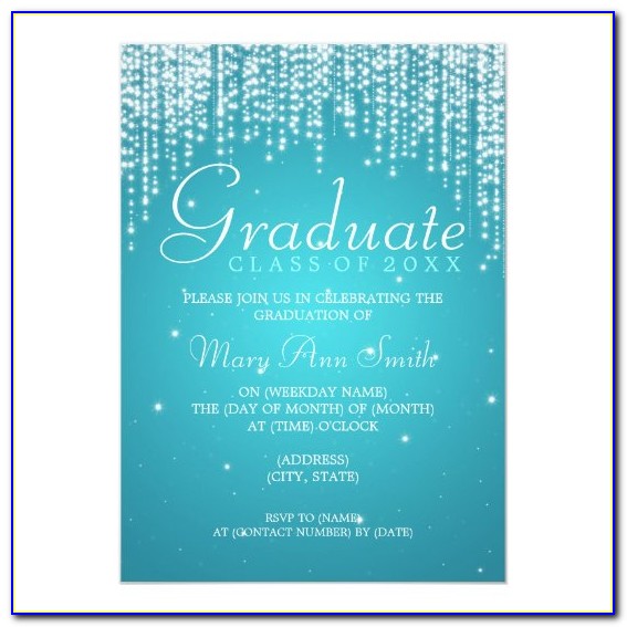 Dazzle Graduation Invitations