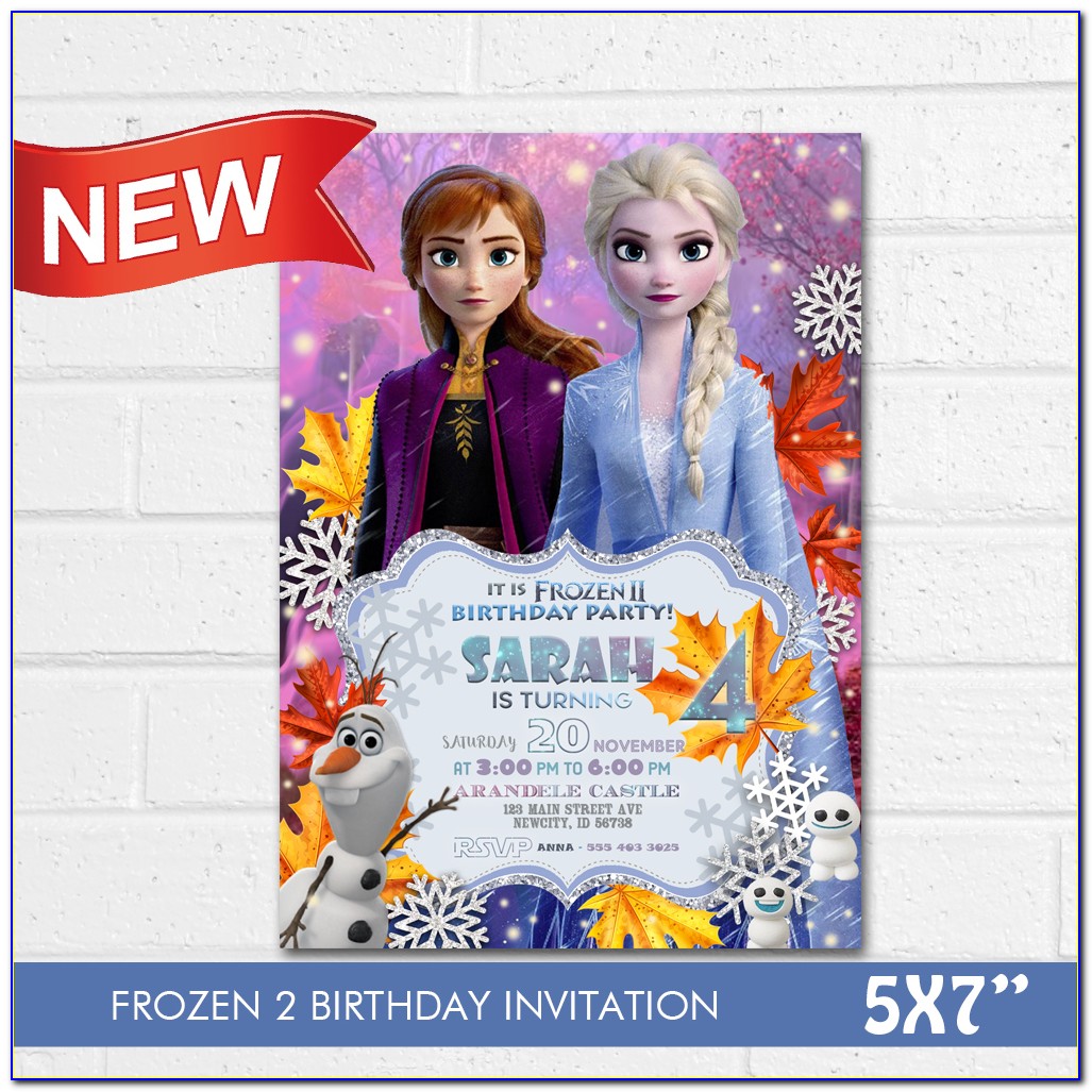 Disney Frozen Birthday Party Invitations Online