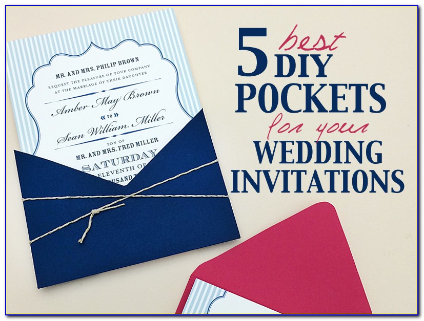 Diy Pocketfold Wedding Invitations Uk