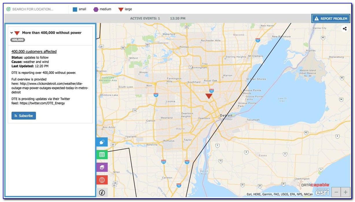 Dte Outage Map Garden City Mi