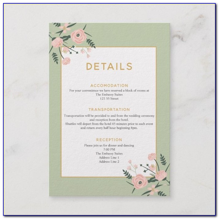 Dusty Rose And Sage Green Wedding Invitations