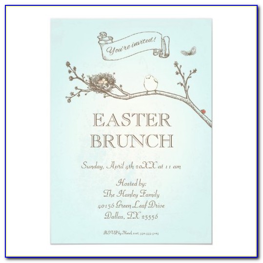 Easter Dinner Invitation Wording