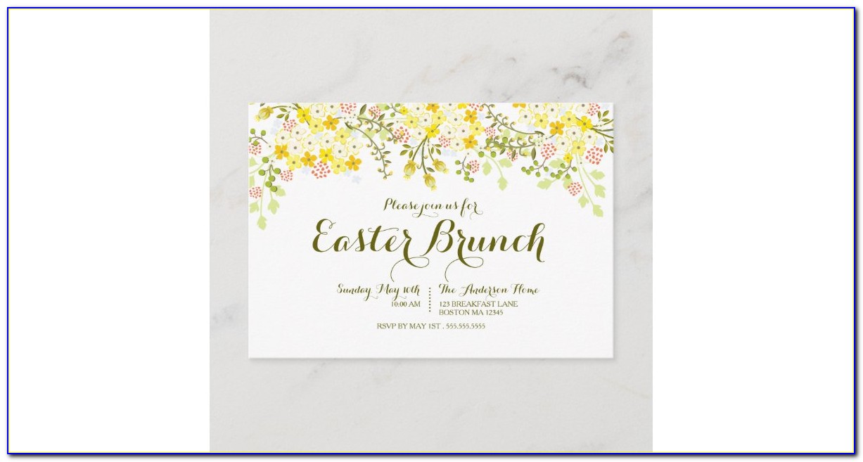 Easter Lunch Invitation Wording