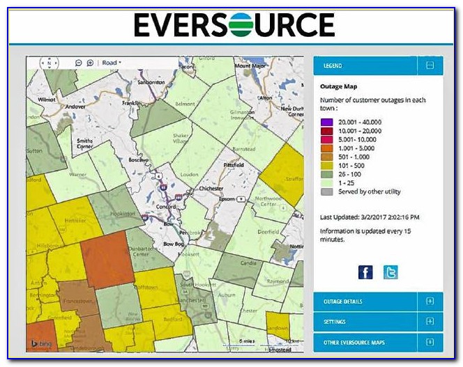Eversource Outage Map Eastern Ma