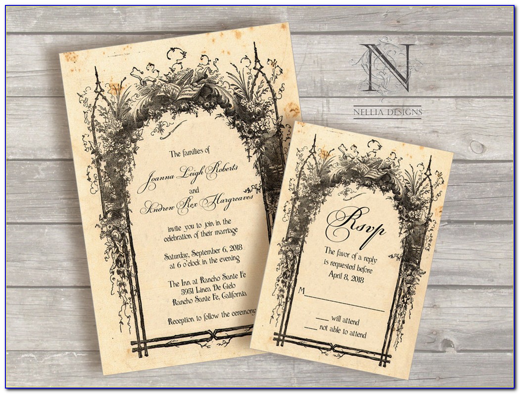 Fairytale Storybook Wedding Invitations