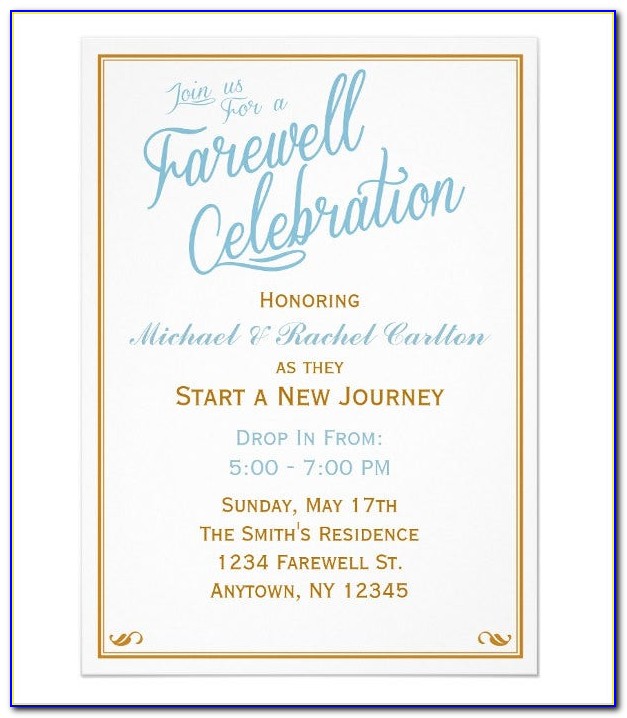Farewell Lunch Invitation Sample Email