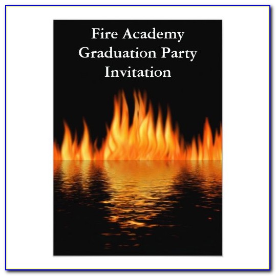 Fire Academy Graduation Invitations