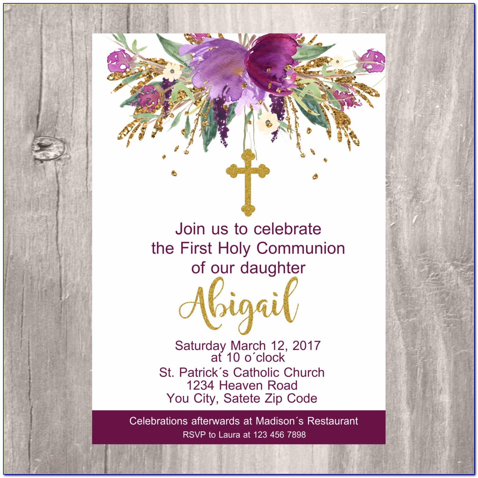 First Holy Communion Invitation Images