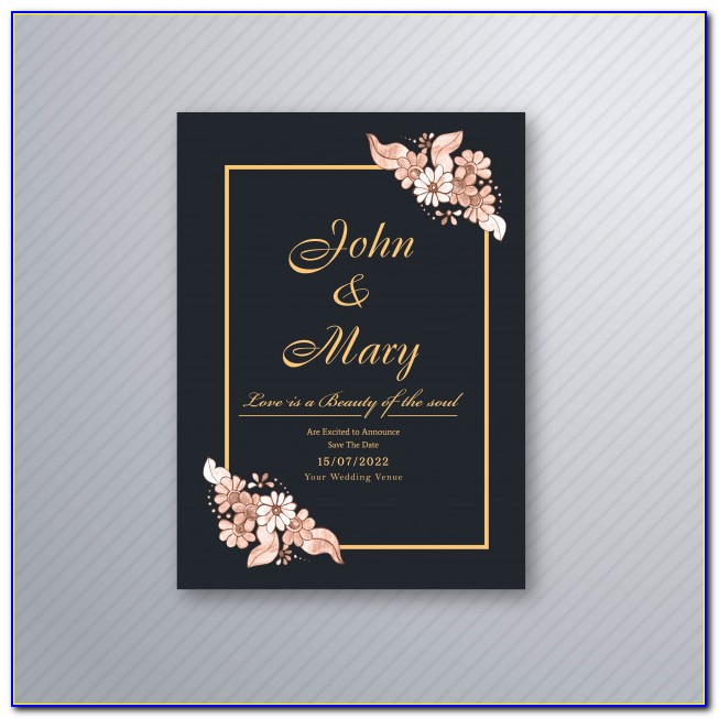 Floral Background For Birthday Invitation