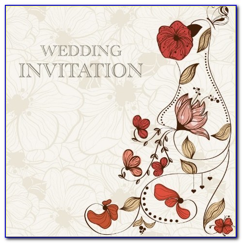Floral Wedding Invitation Background Png