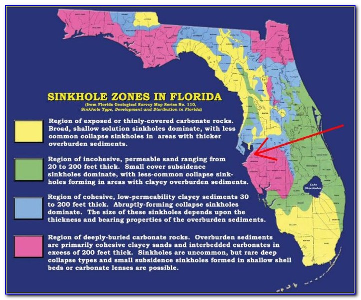Florida Sinkhole Map Pasco County