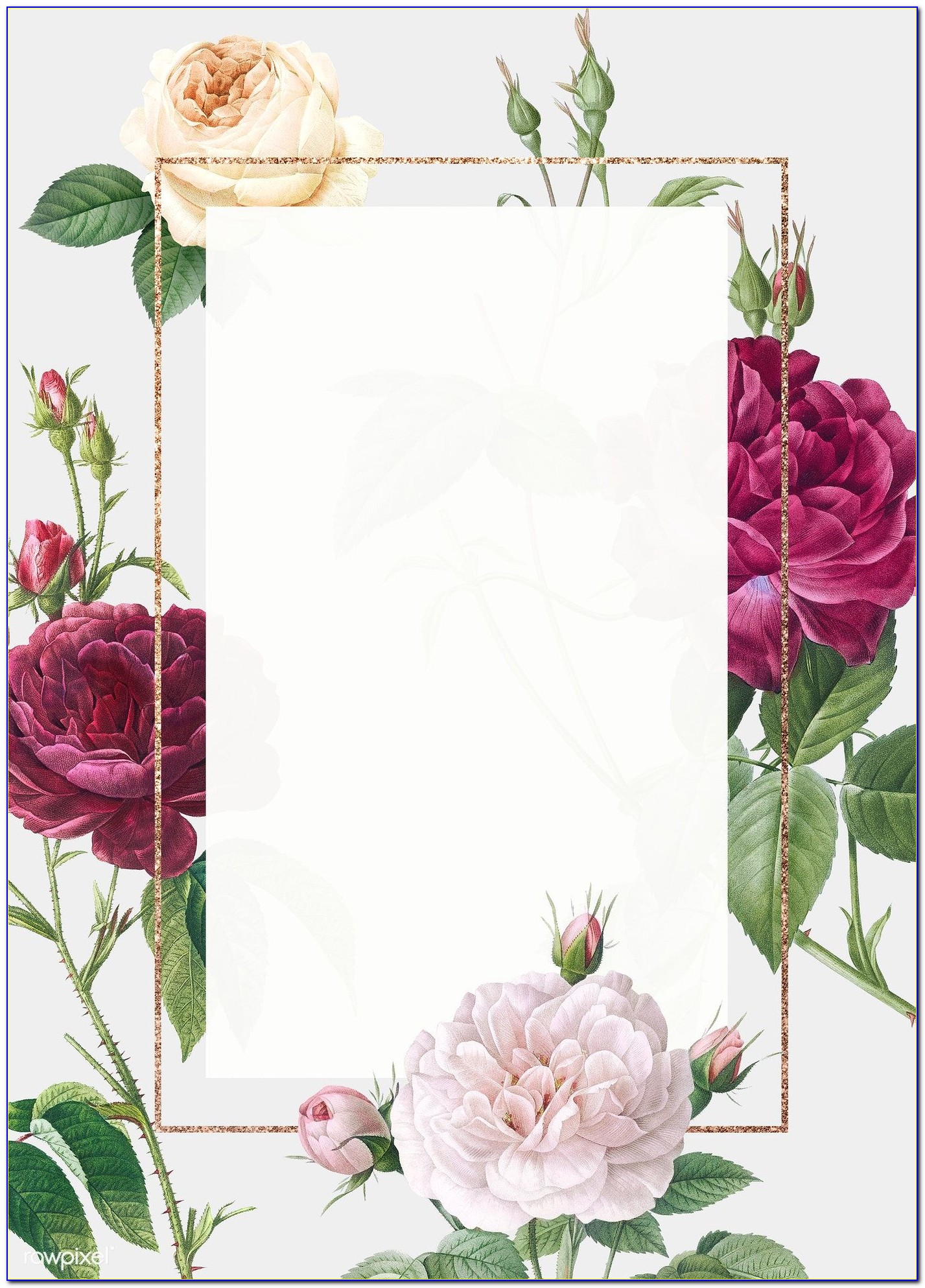 Flower Invitation Card Background