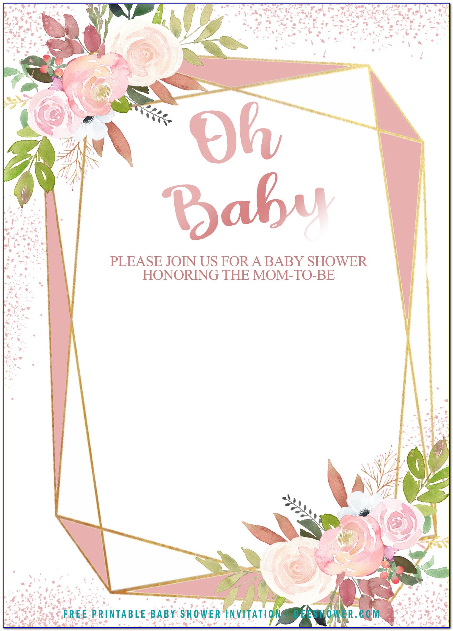 Free Baby Shower Invitations Templates Download