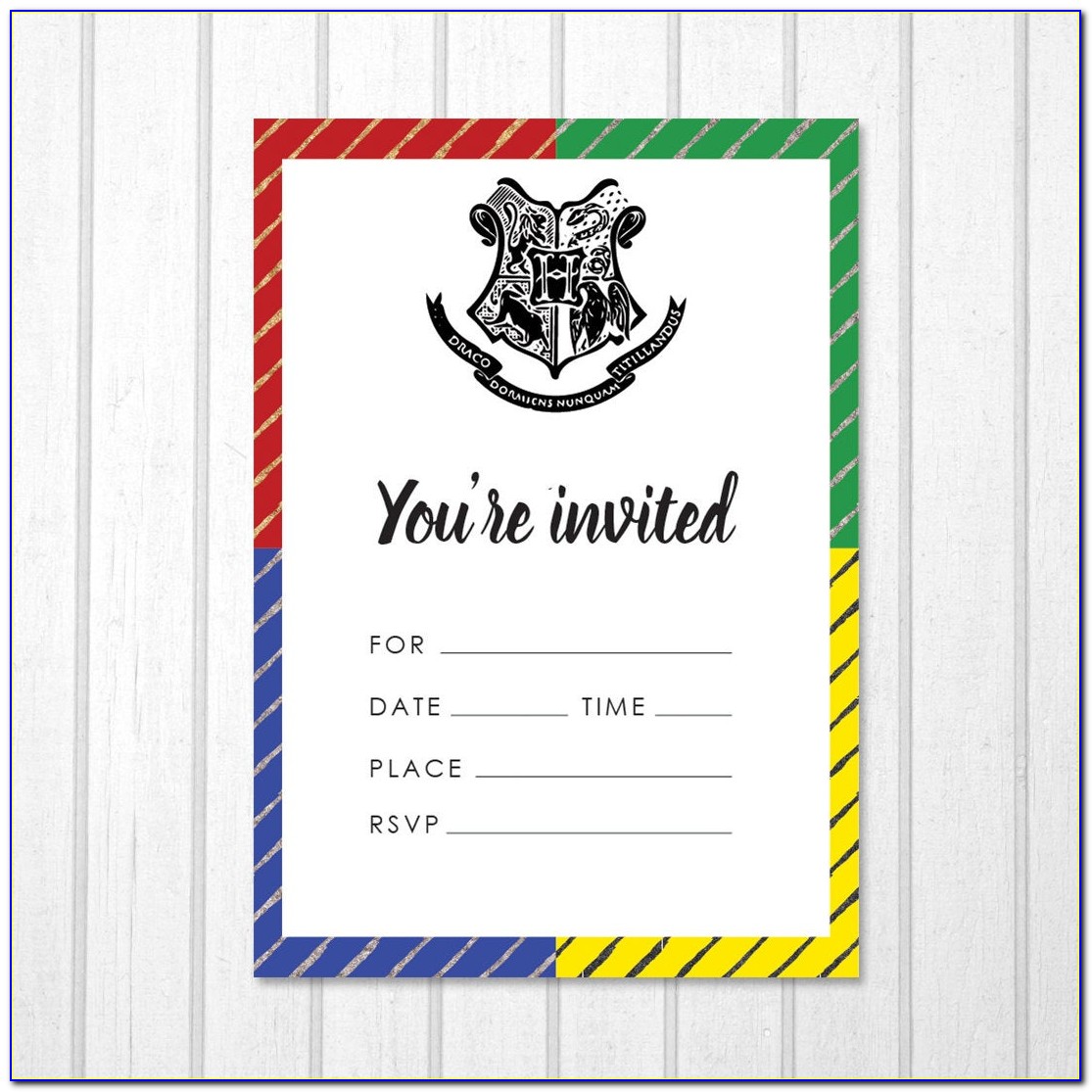 Free Harry Potter Baby Shower Invitations