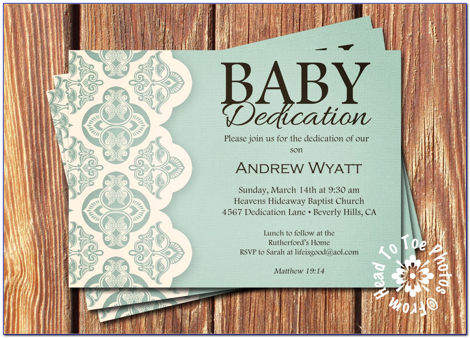 Free Online Baby Dedication Invitations