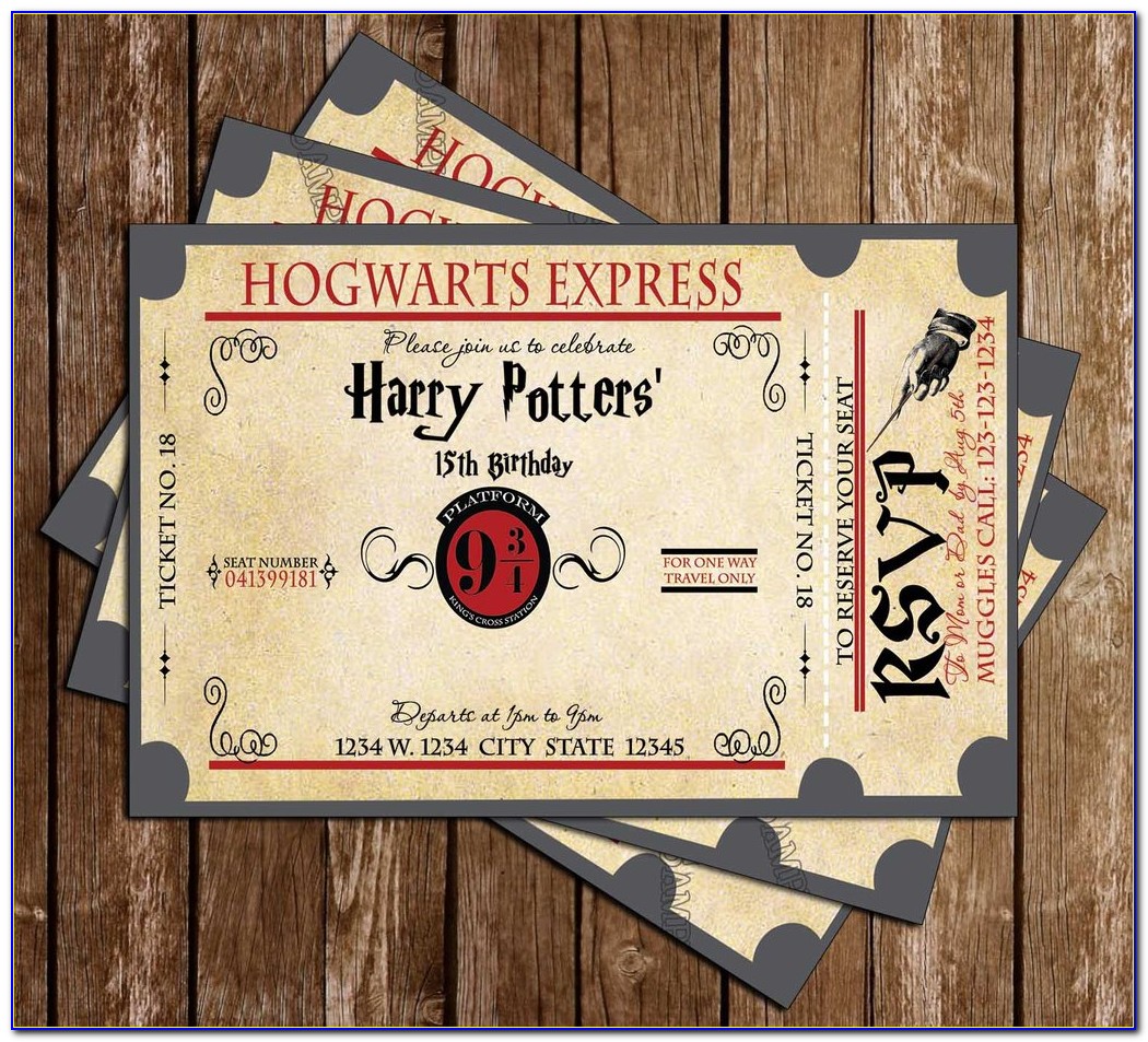Free Online Harry Potter Invitations