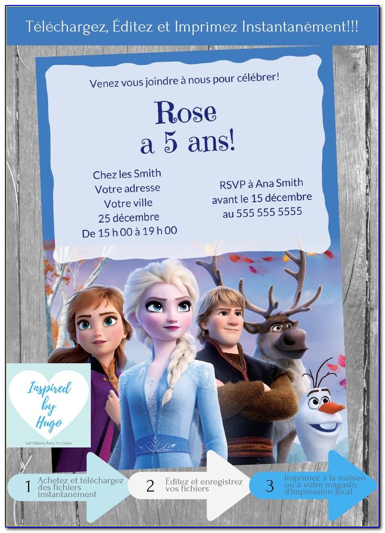 Free Personalized Frozen 2 Invitations