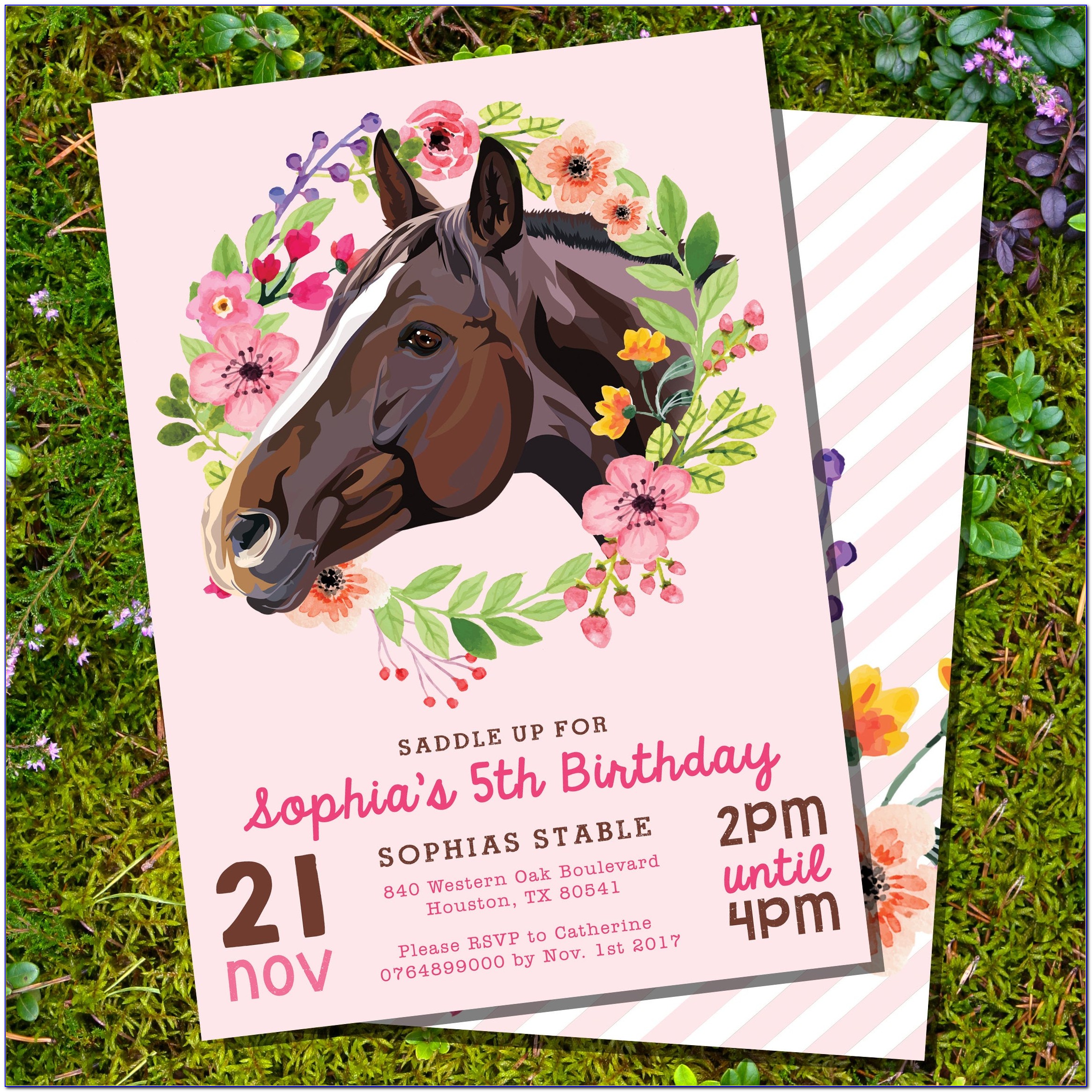 Free Printable Birthday Invitations Horse Theme