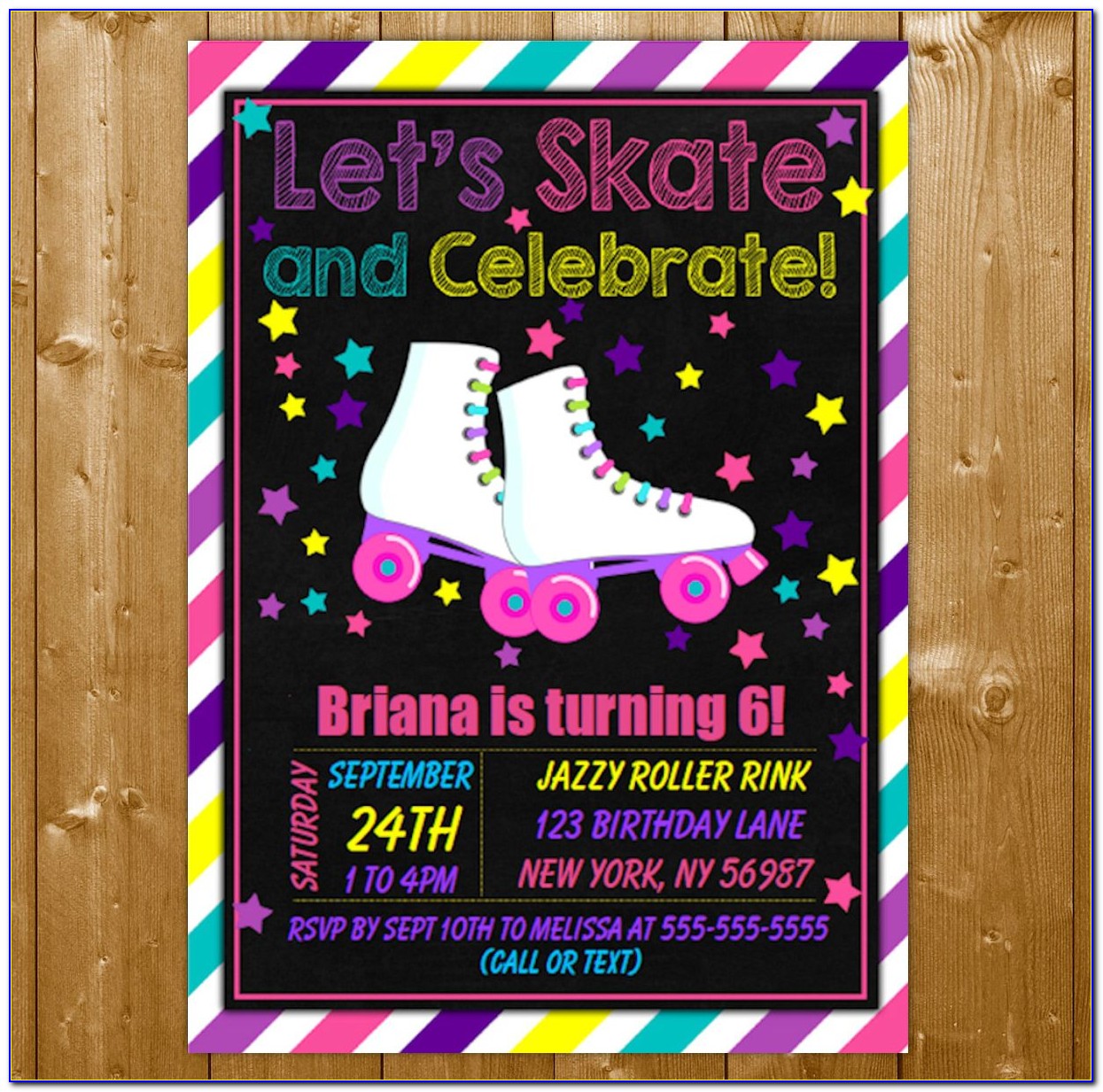 Free Printable Birthday Invitations Roller Skating