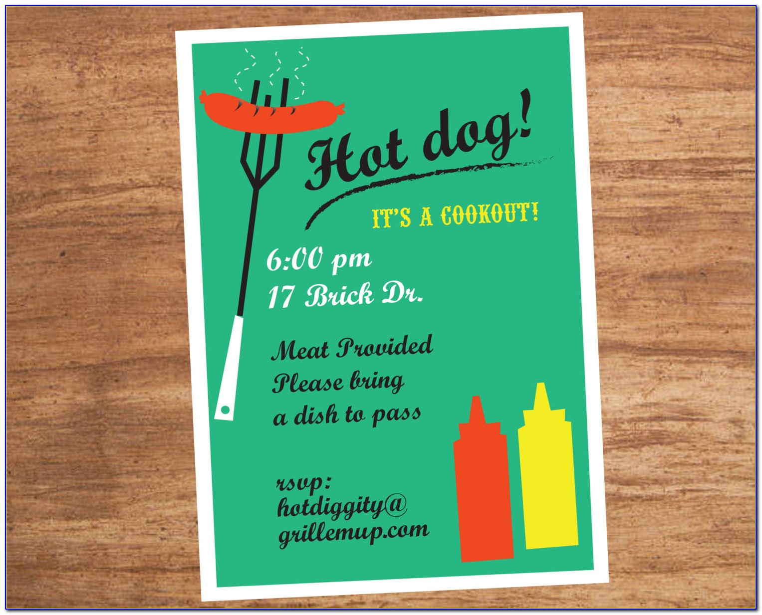 Free Printable Cookout Invitations