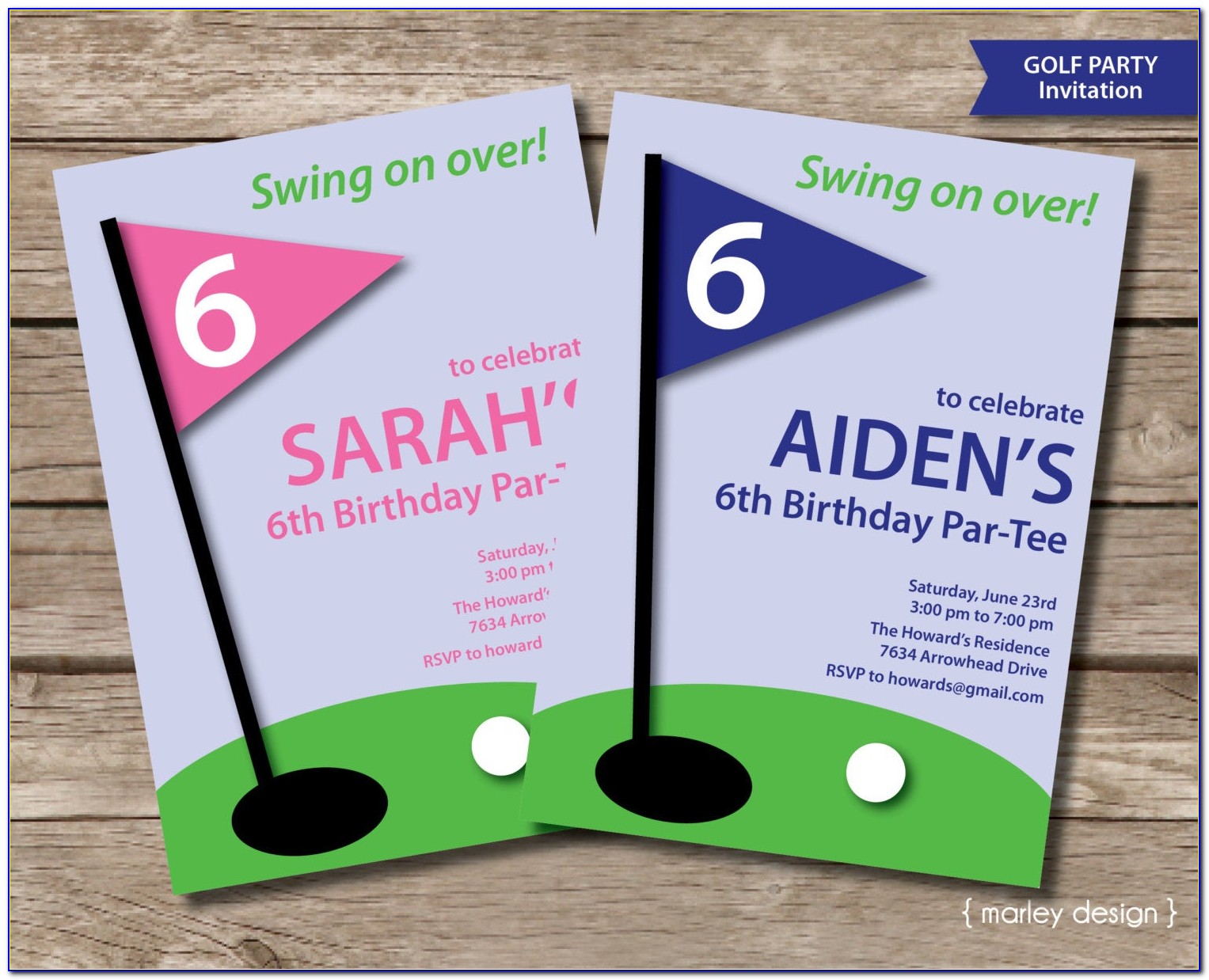 Free Printable Mini Golf Birthday Invitations