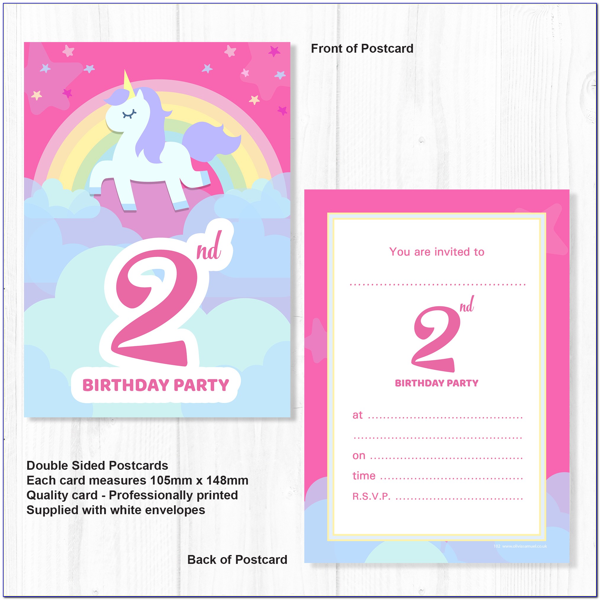 Free Unicorn Invitations Online