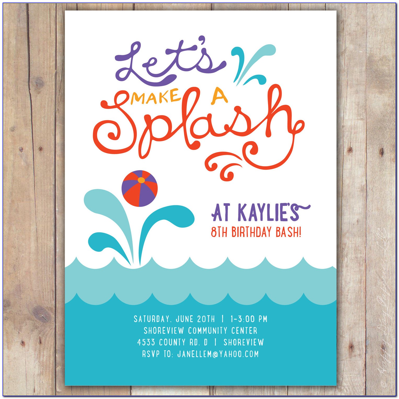 Funny Pool Party Invitation Wording