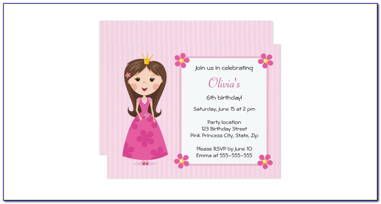 Girly Birthday Party Invitations