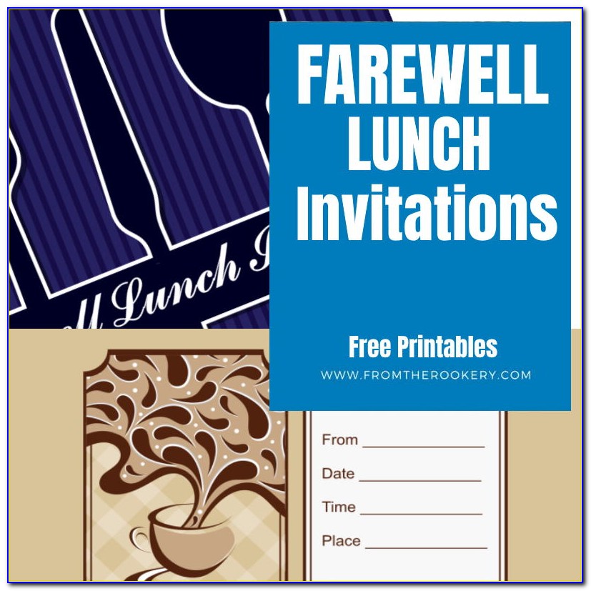 Goodbye Lunch Invitation Email