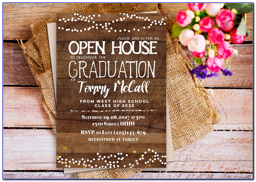 Graduation Open House Invitation Wording