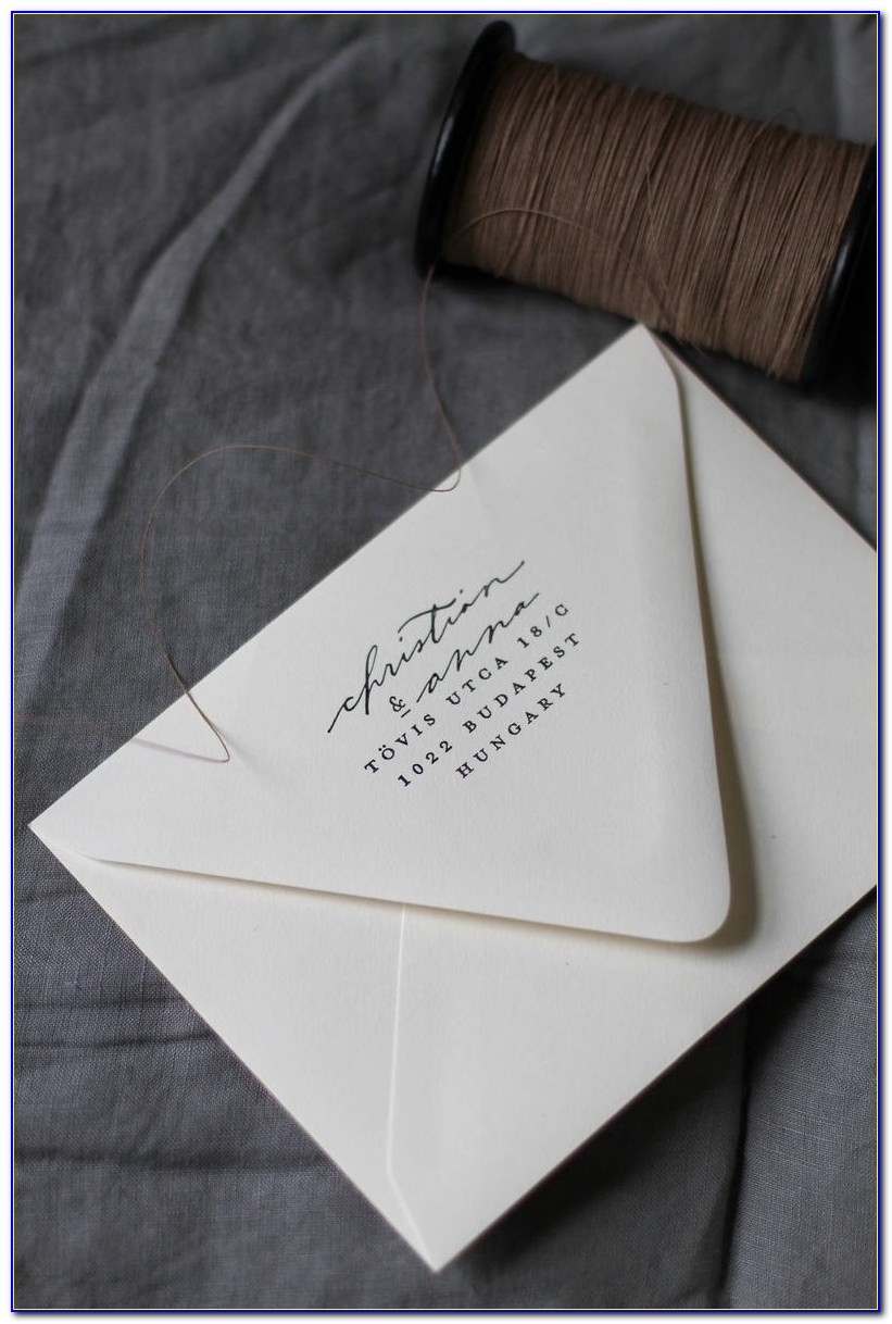 Handwrite Or Type Wedding Invitation Envelopes