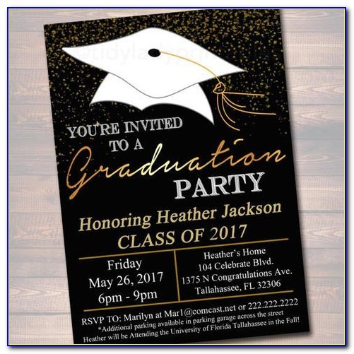 High School Graduation Invite Wording