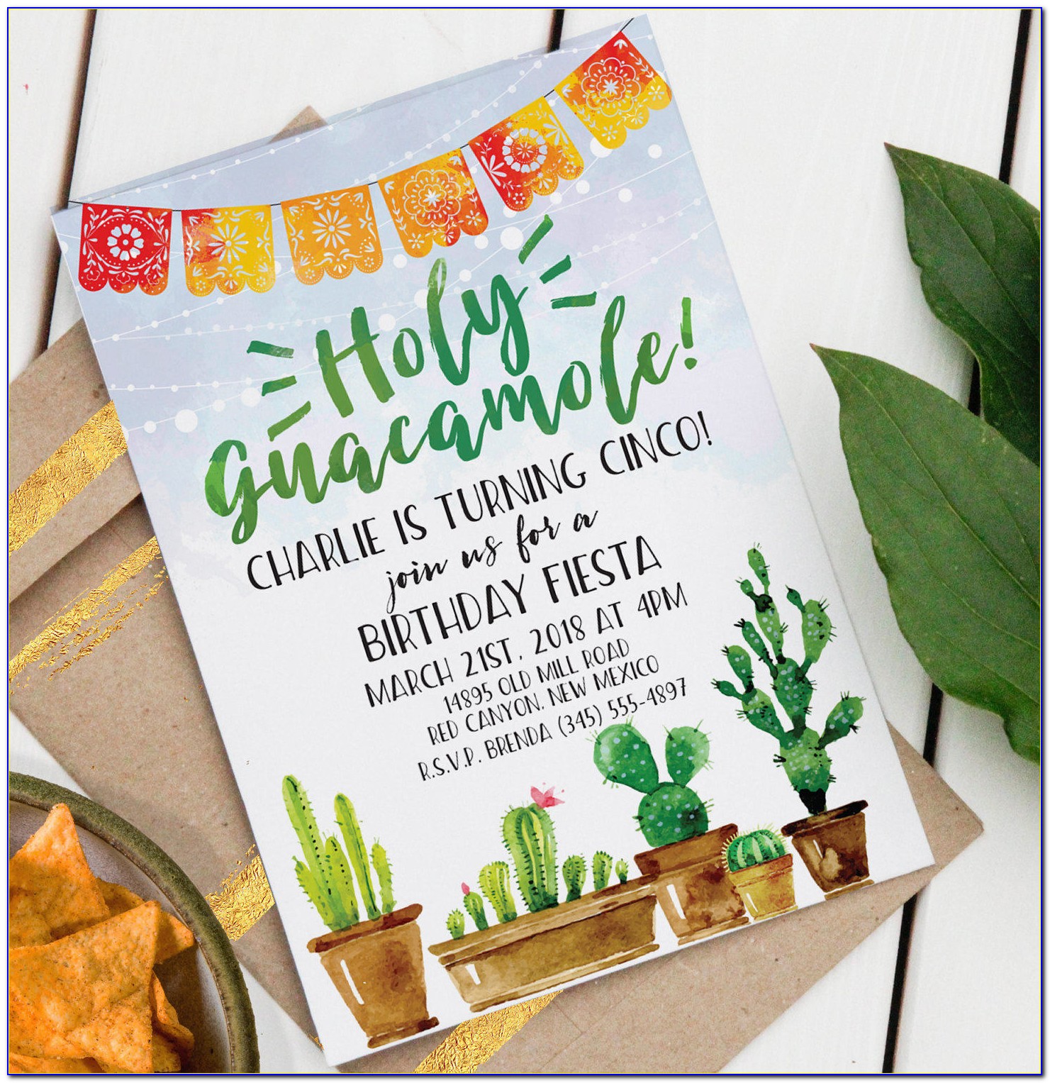 Holy Guacamole Invitation