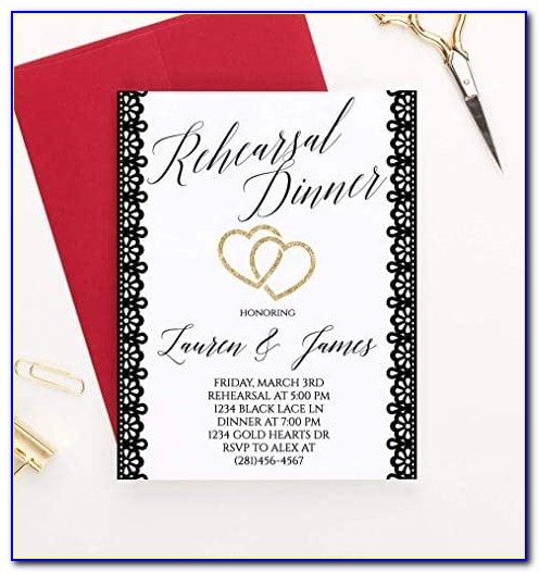 How To Address Rehearsal Dinner Invitations