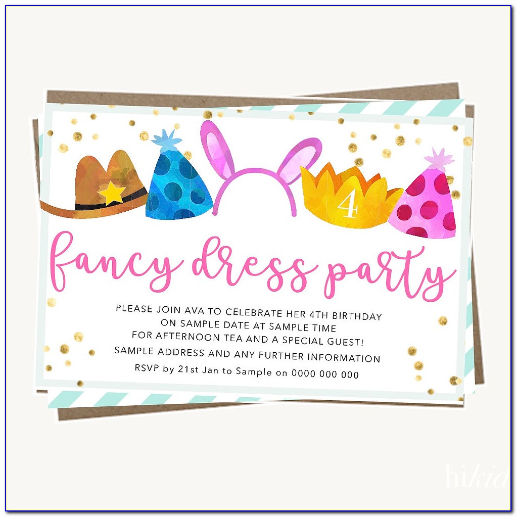 How To Word Fancy Dress Invitations