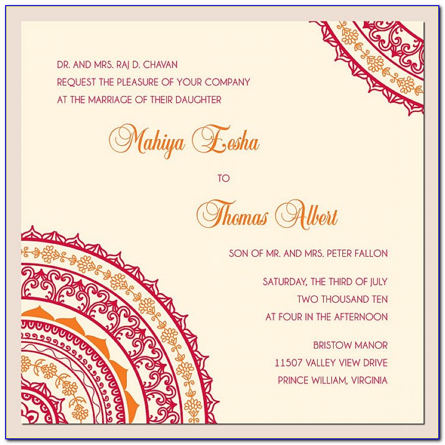 Indian Wedding Invitation Quotes In English