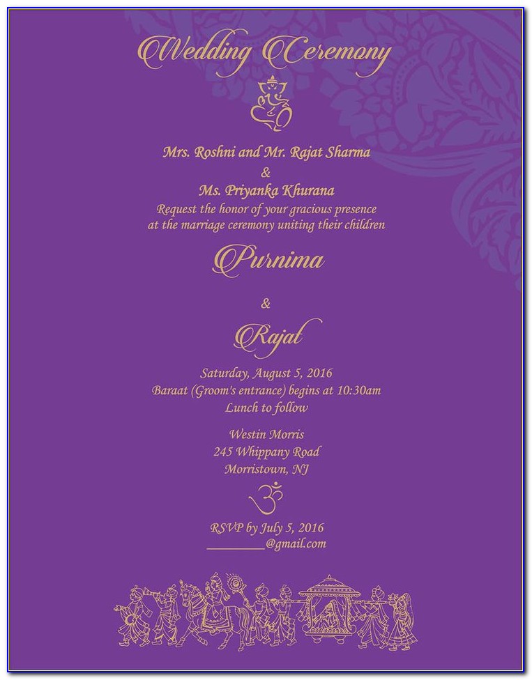 Indian Wedding Invitation Quotes In Hindi