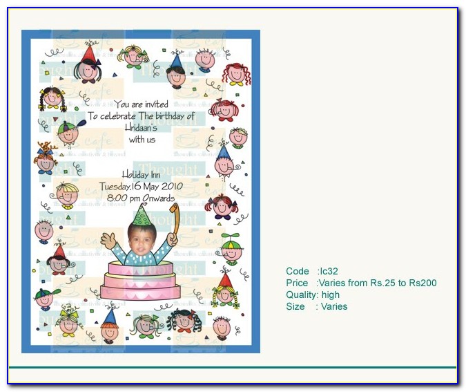 Invitation Card For Baby Boy Shower