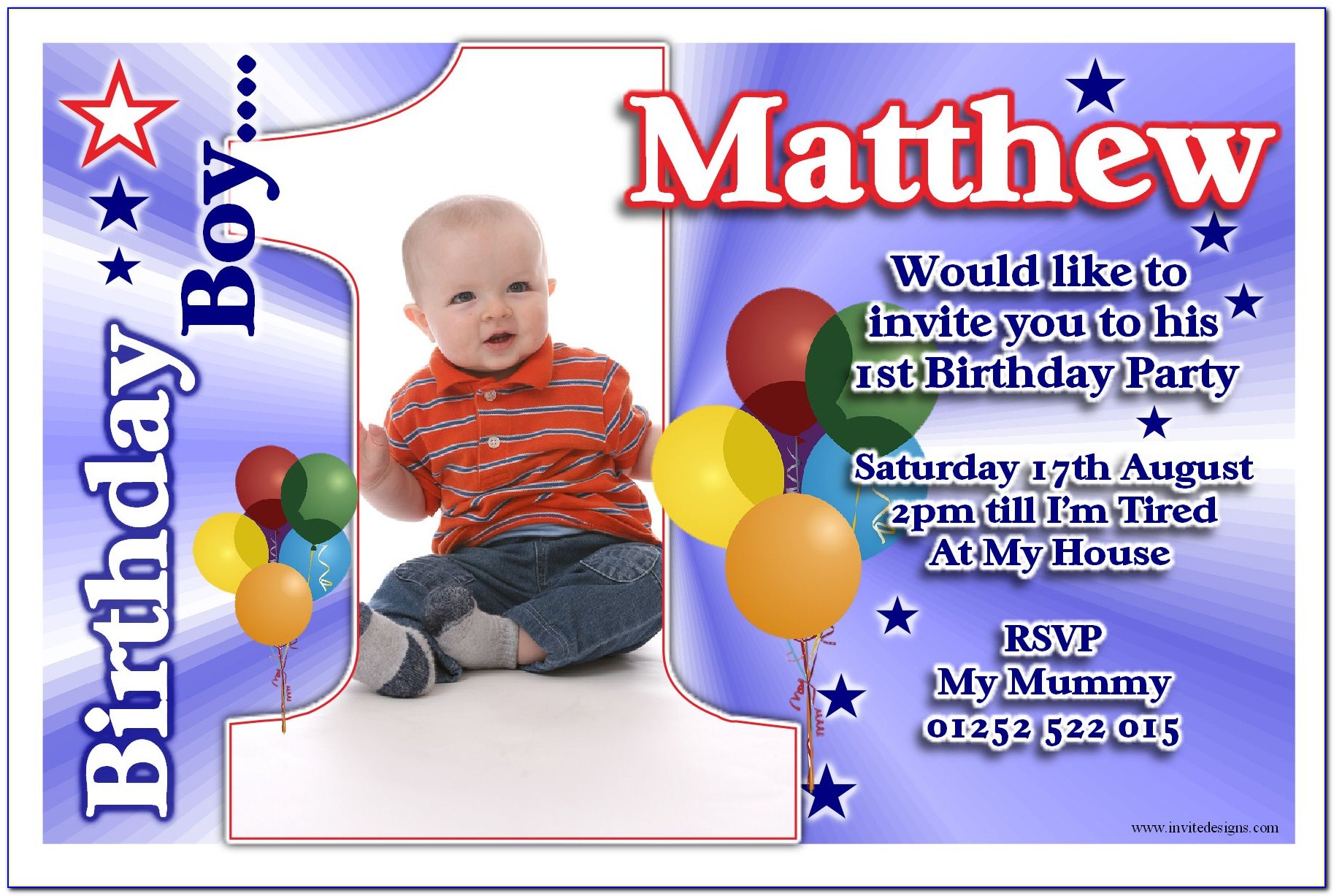 Invitation Card For Christening Baby Boy Background
