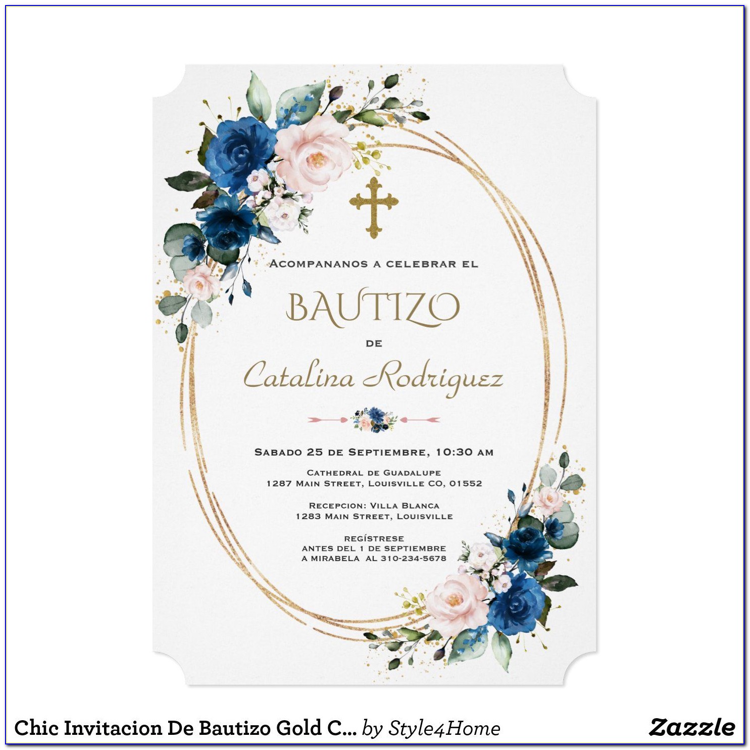 Invitation De Bautizo