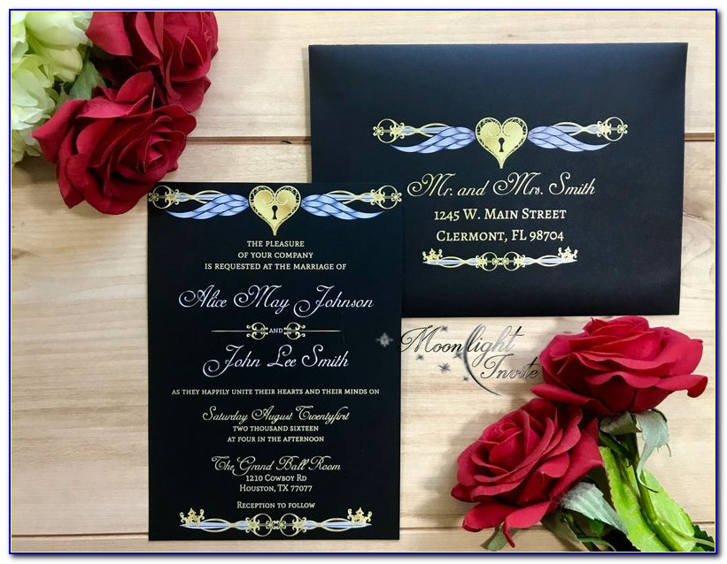 Kingdom Hearts Wedding Invitations