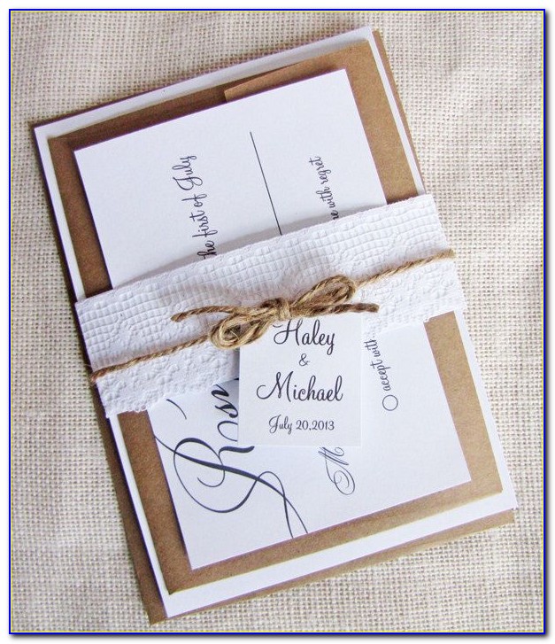 Lace Envelopes Wedding Invitations
